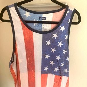 USA flag tank top